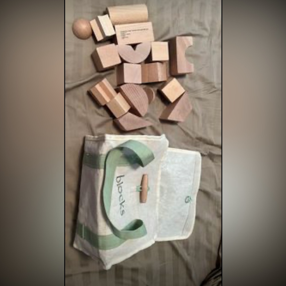 Hearth & Hand Bag of wood blocks